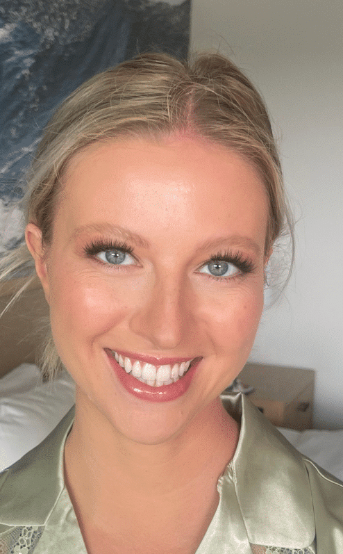 After — with makeup